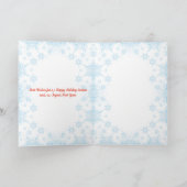 新年のおめでたいクリスマス装飾 シーズンカード (内部)