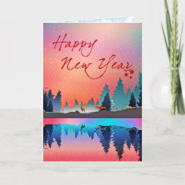 新年のおめでたいクリスマス装飾 シーズンカード