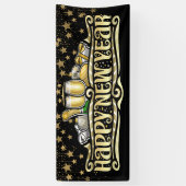 新年のおめでたいバナー 横断幕 (縦)