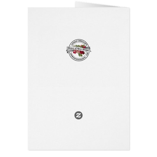 新年のおめでとうイエスの宗教フローラ (裏面)