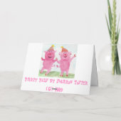 新年のおめでとうパーティー シーズンカード (裏面)