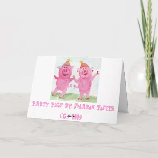 新年のおめでとうパーティー シーズンカード (裏面)