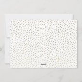 新年のおめでとう金ゴールドスタースクリプトフォトカード シーズンカード (裏面)