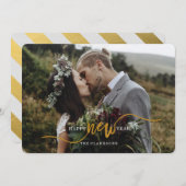 新年のおめでとう金ゴールド台本 シーズンカード (正面/裏面)