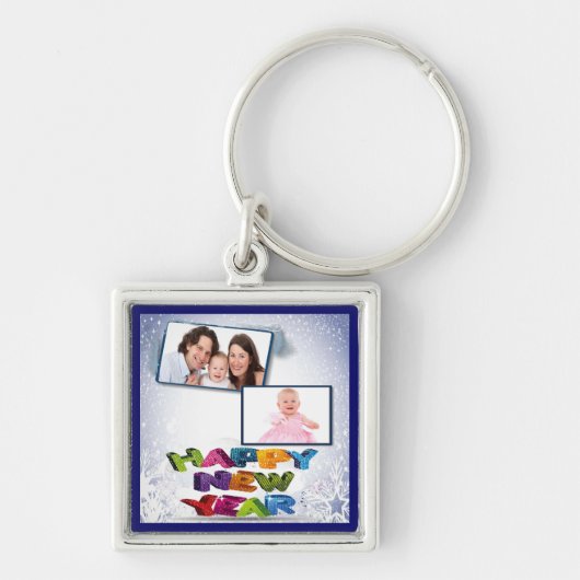 新年のおめでとう，フォトキーチェーンを追加 キーホルダー (正面)