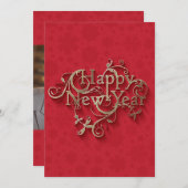 新年のおめでとう 招待状 (正面/裏面)