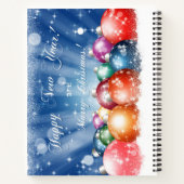 新年のおめでとう、聖降誕祭お目出とう ノートブック (裏面)