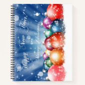 新年のおめでとう、聖降誕祭お目出とう ノートブック (正面)