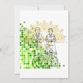 新年のおめでとう、韓国文伝統的化 シーズンカード (正面)