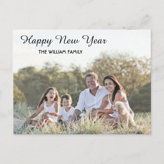 新年のお祝いの書道2枚の写真  シーズンポストカード (正面)