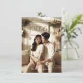 新年のお祝いカード | カップルカード シーズンカード (スタンド正面)