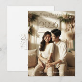 新年のお祝いカード | カップルカード シーズンカード (正面/裏面)