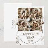 新年のお祝いカード | カップルカード シーズンカード (正面/裏面)