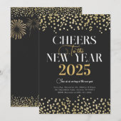 新年のお祝いパーティー招待状 招待状 (正面/裏面)