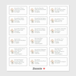 新年のお祝い個人受取人名住所 シール