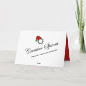 新年のお祝い カップケーキ オーナメント グリーティングカード シーズンカード (裏面)