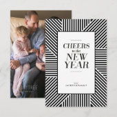 新年のお祝い ホリデーカード 招待状 (正面/裏面)