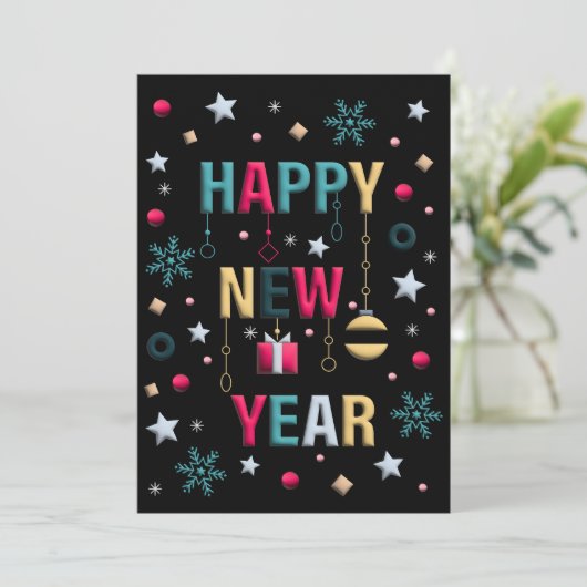 新年のお祝い 招待状 (スタンド正面)