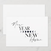 新年のお祝い 新しいお家に引越ししました 招待状 (正面/裏面)