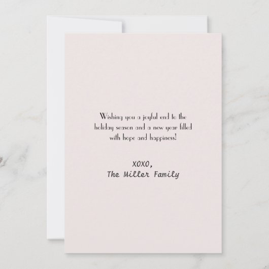 新年のご挨拶カード 招待状 (裏面)