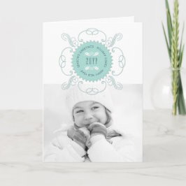 新年のご挨拶 ブルーシール写真 シーズンカード