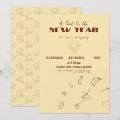 新年のご挨拶 招待状 (正面/裏面)