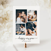 新年のご挨拶 | 現代的な4枚の写真のコラージュ シーズンカード