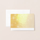 新年のご案内 - ハッピーニューイヤー 箔カード (裏面封筒付き)