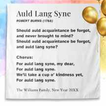 新年のためのAuld Lang Syneの言葉 - パーソナライズド
