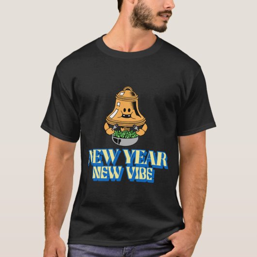 新年のはじまりは新たな気分で Tシャツ (正面)