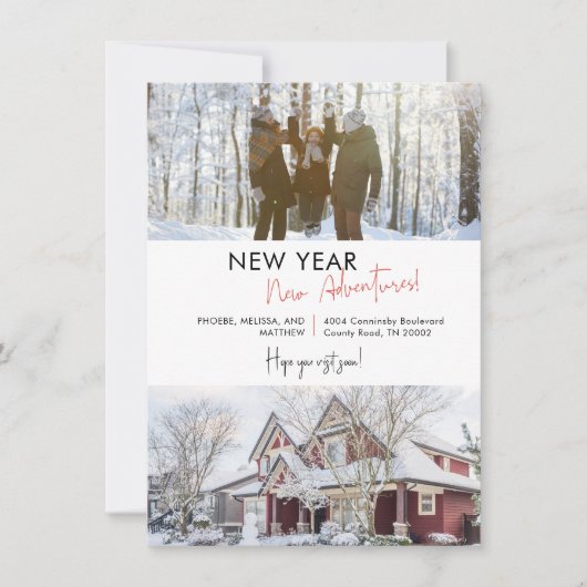 新年のアドベンチャーズ休暇の引越しのお知らせ (正面)