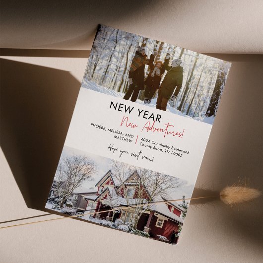 新年のアドベンチャーズ引っ越しましたアドレス移動 案内状