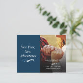 新年のアドベンチャーモダンは日付を保存 案内ポストカード (スタンド正面)