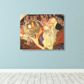 新年のアンティーク父の時間 キャンバスプリント (インサイチュ (ウッドフロア))