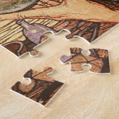 新年のアンティーク父の時間 ジグソーパズル (側面)