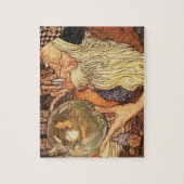 新年のアンティーク父の時間 ジグソーパズル (縦)