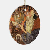 新年のアンティーク父の時間 セラミックオーナメント (右)