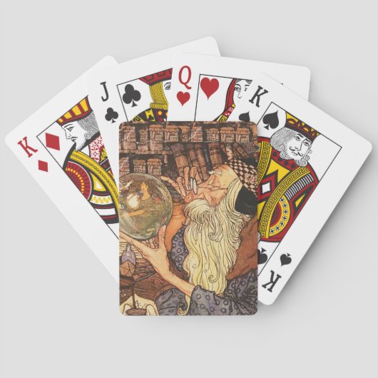 新年のアンティーク父の時間 トランプ (裏面)