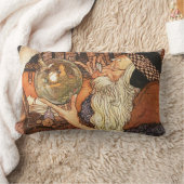 新年のアンティーク父の時間 ランバークッション (ブランケット)