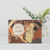 新年のアンティーク父の時間 招待状 (スタンド正面)