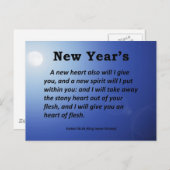 新年のエゼキエル36-26 シーズンポストカード (正面/裏面)