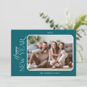 新年のエレガンスシンプル写真 シーズンカード (スタンド正面)