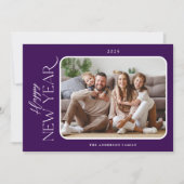 新年のエレガンスシンプル写真 シーズンカード (正面)
