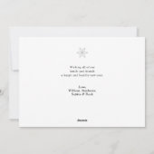 新年のエレガンスシンプル写真 シーズンカード (裏面)