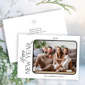 新年のエレガンスシンプル写真 シーズンカード