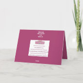 新年のオーロラ・ボレアリスカード サンキューカード (裏面)