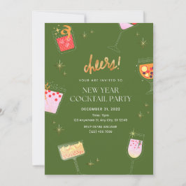 新年のカクテルパーティー 招待状