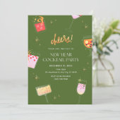 新年のカクテルパーティー 招待状 (スタンド正面)
