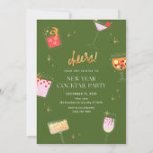 新年のカクテルパーティー 招待状 (裏面)