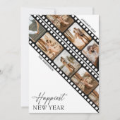 新年のカメラフィルムミニマルコラージュ写真 シーズンカード (正面)